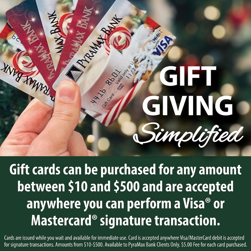 Gift Giving Simplified. Gift Cards can be purchased in any amount between $10 and $500 and are accepted anywhere you can perform a Visa or Mastercard signature transaction.