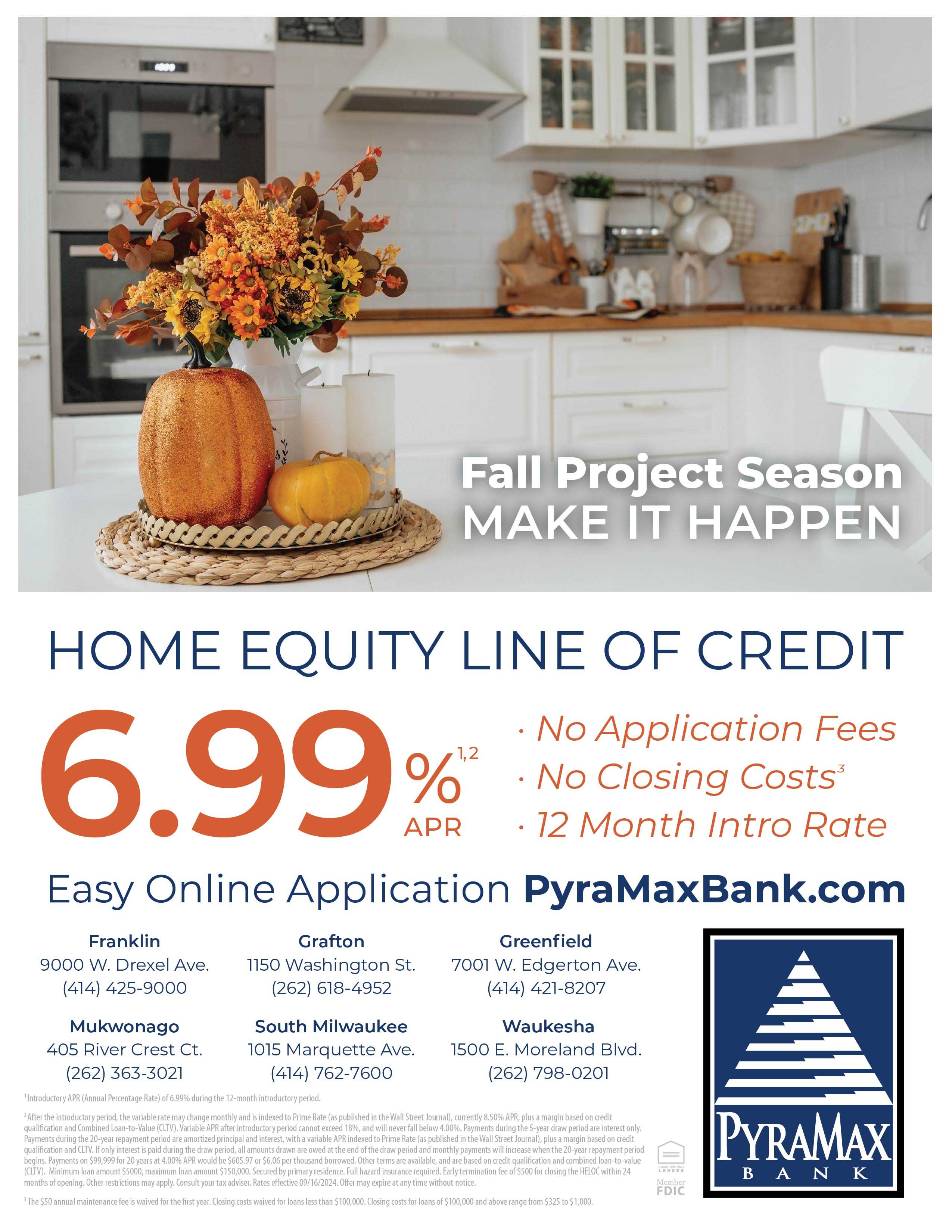 Home Equity Line of Credit 6.99% APR